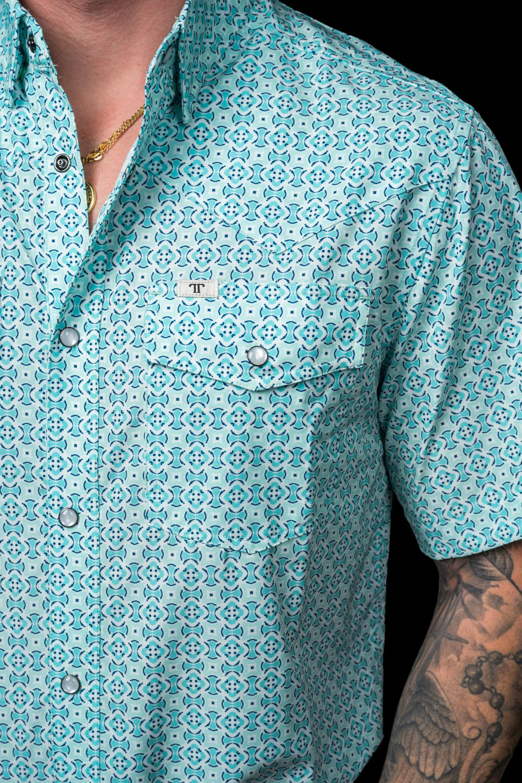 The Pierce Short Sleeve Pearl Snap Shirt