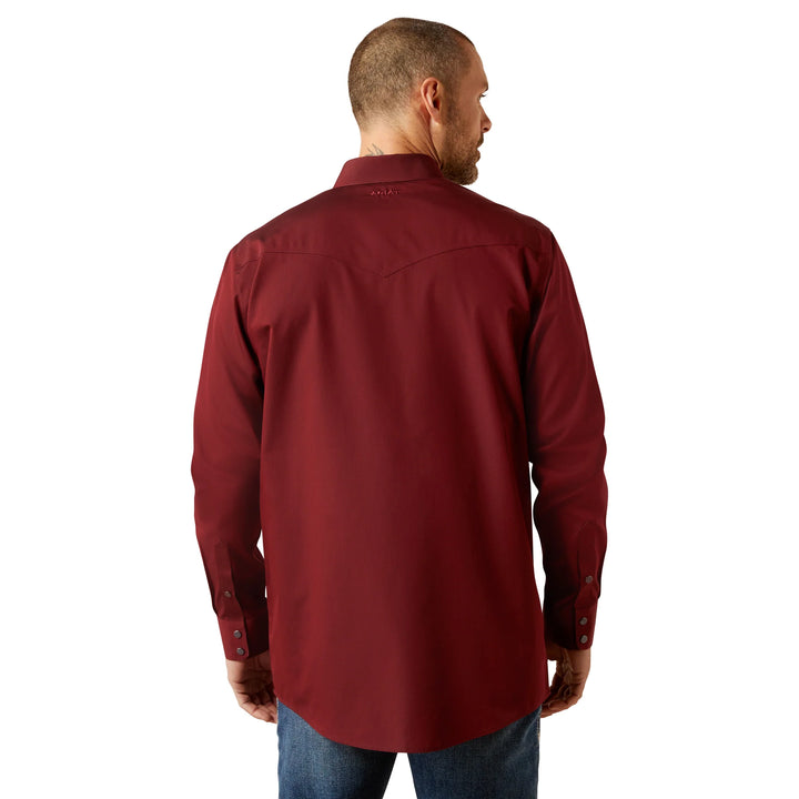 Ariat Men's Pinpoint Oxford Fitted LS Snap Shirt