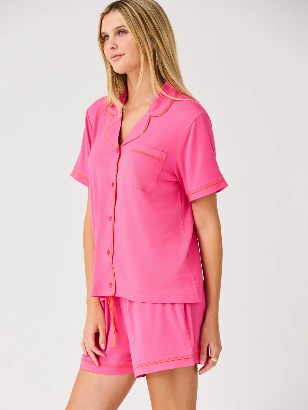 MS Charlotte Pink Pajama Shorts Set
