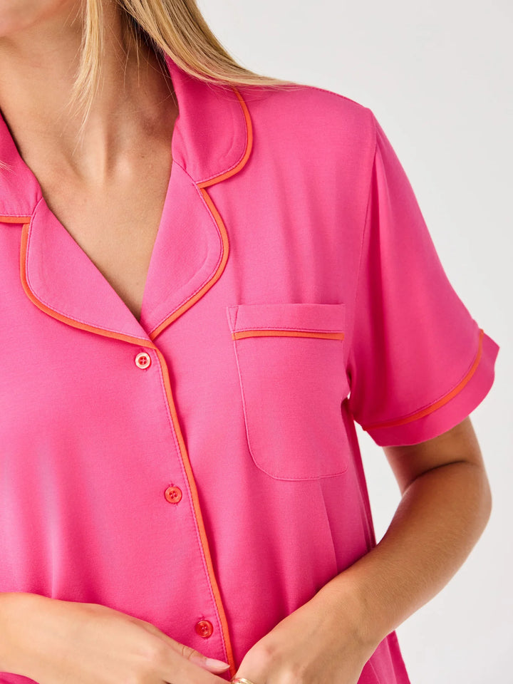 MS Charlotte Pink Pajama Shorts Set