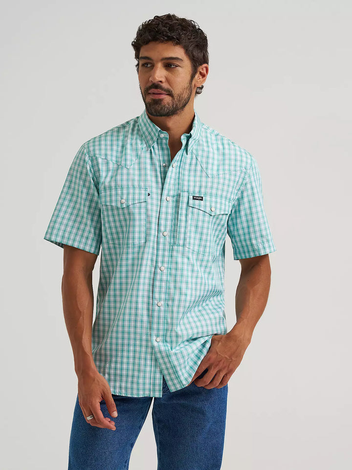 Wrangler Men's ATG Western Performance SS Shirt