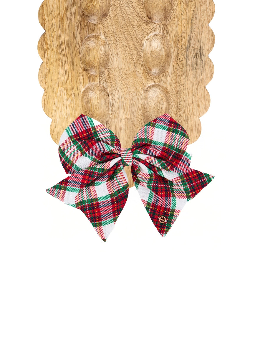 MS Magnetic Bow - Holiday Plaid