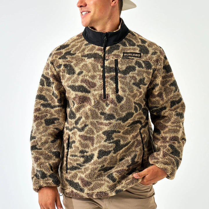 Burlebo Quarter Zip Sherpa Pullover