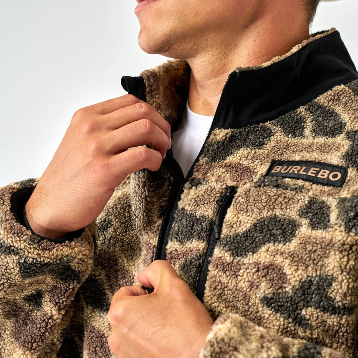 Burlebo Quarter Zip Sherpa Pullover