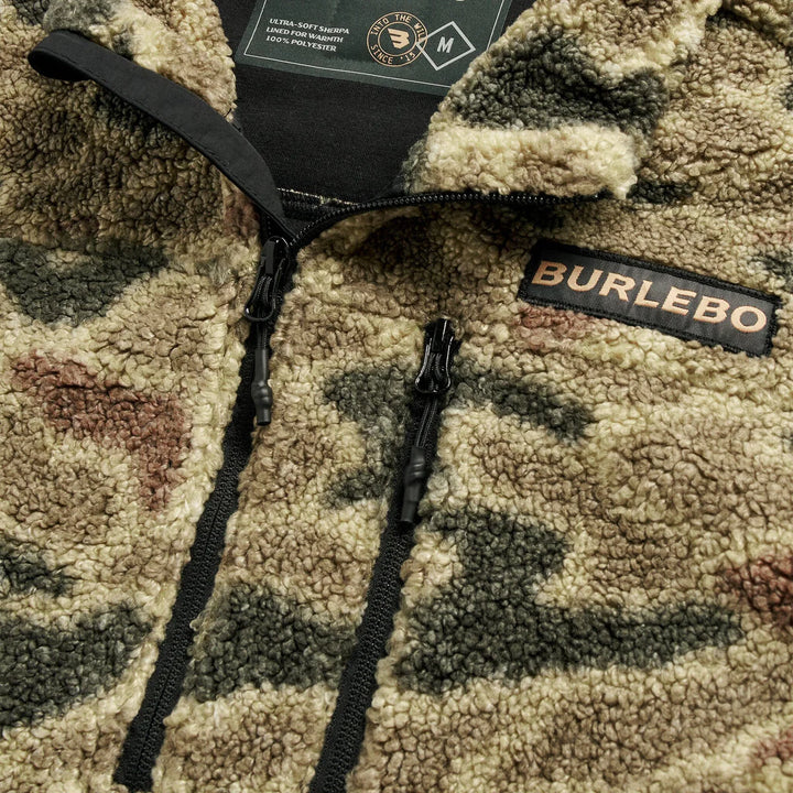 Burlebo Quarter Zip Sherpa Pullover