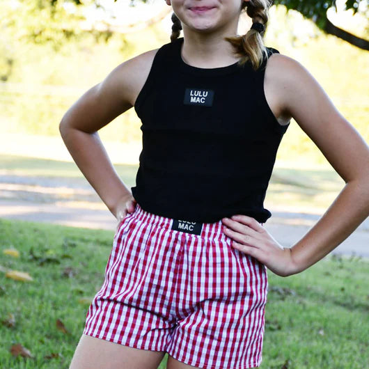 Lulu Mac Youth Gingham Boxer