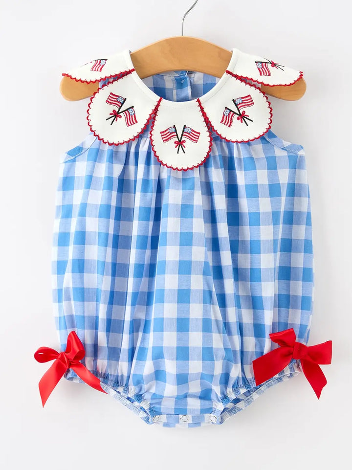 BR 4th of July Petal Romper