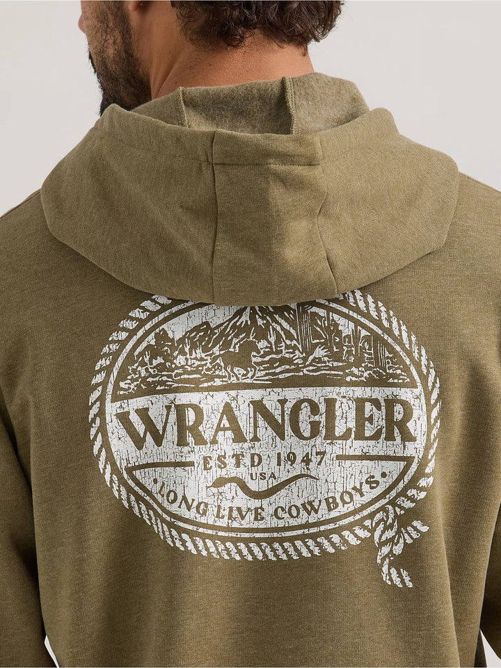 Wrangler Men's Rope Frame Hoodie