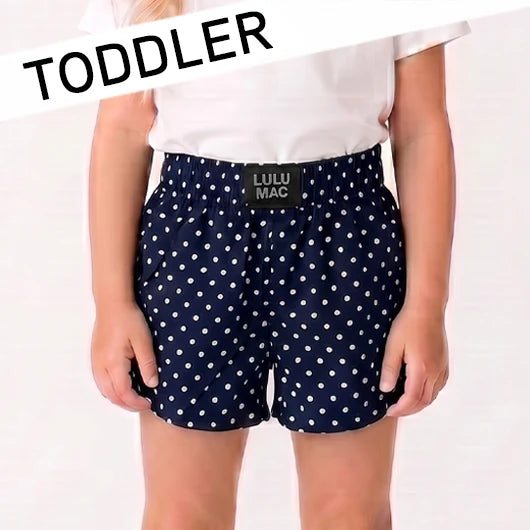 Lulu Mac Toddler Mini Polka Dot Shorts