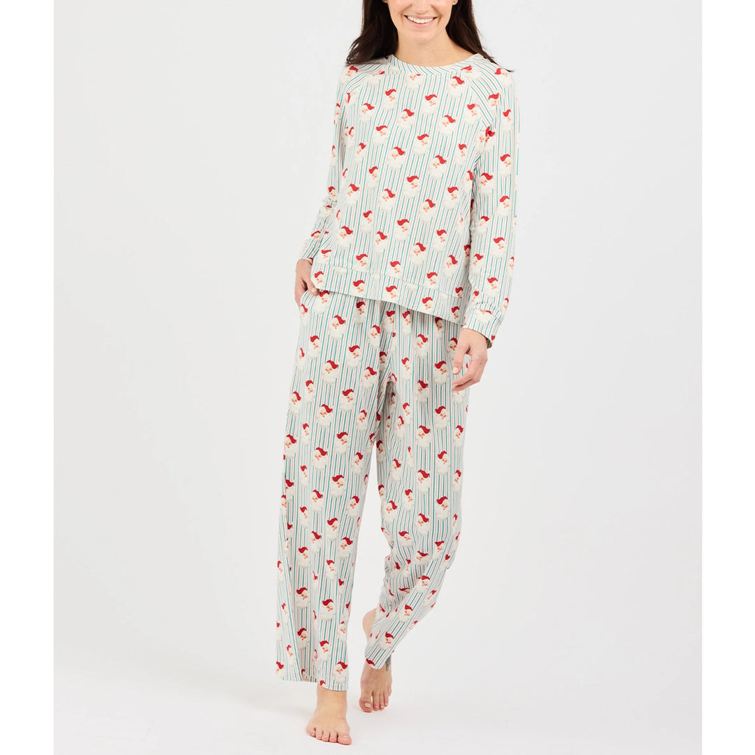 MS Annie Santa Baby Stripes Pajama Set