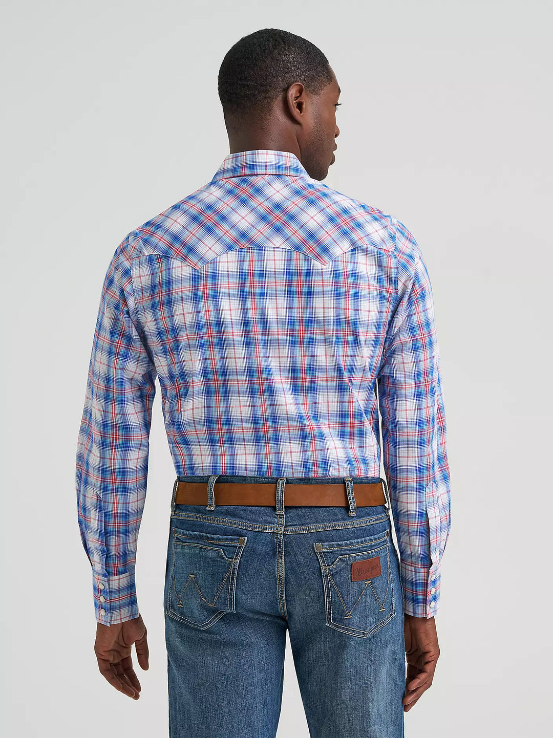 Wrangler Men's Retro LS Sawtooth Snap Pocket Western Shirt