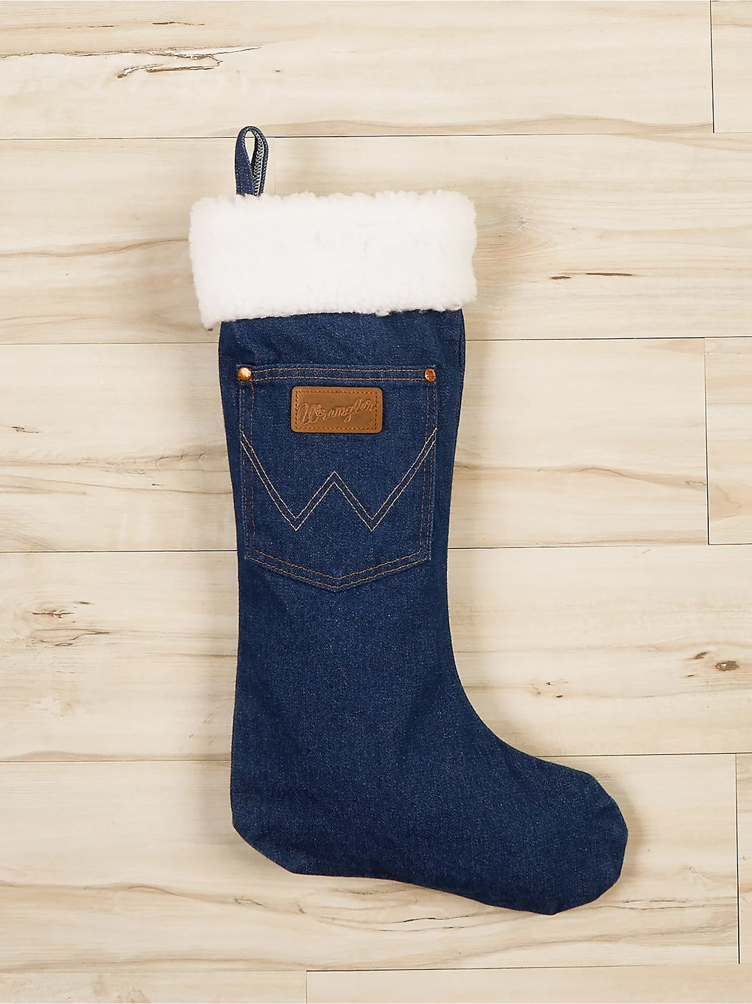 Wrangler Sherpa Denim Christmas Stocking