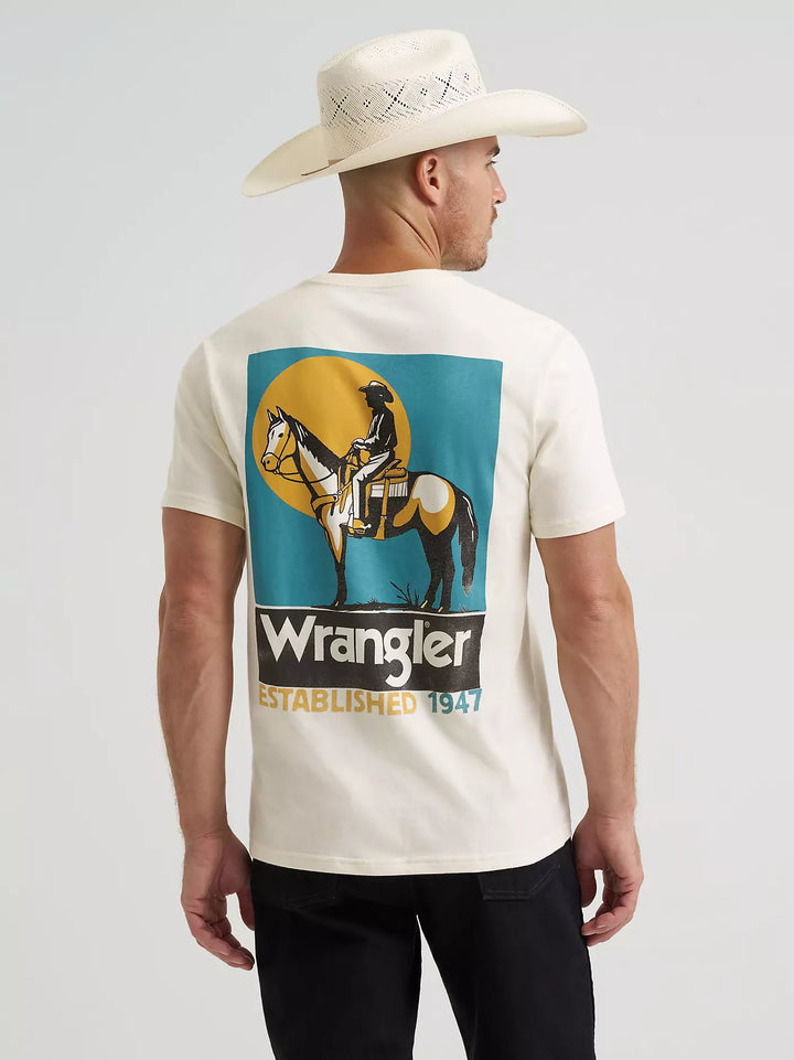 Wrangler Men's Silent Rider Back Graphic T-Shirt