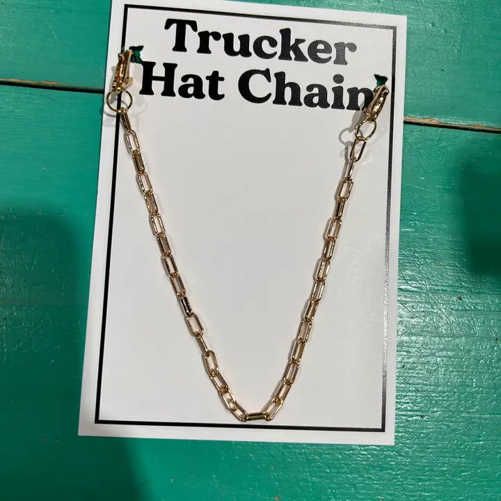 Trucker Hat Chains - Gold