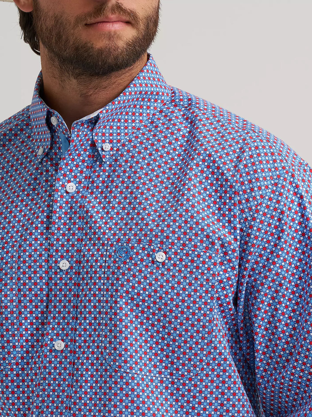 Wrangler Men's Two Pocket LS Shirt - George Strait Collection