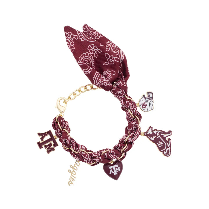 CS Gameday Bandana Charm Bracelet