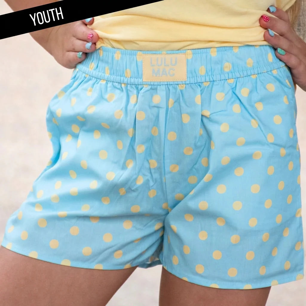 Lulu Mac Youth Polka Dot Shorts - Little Dots