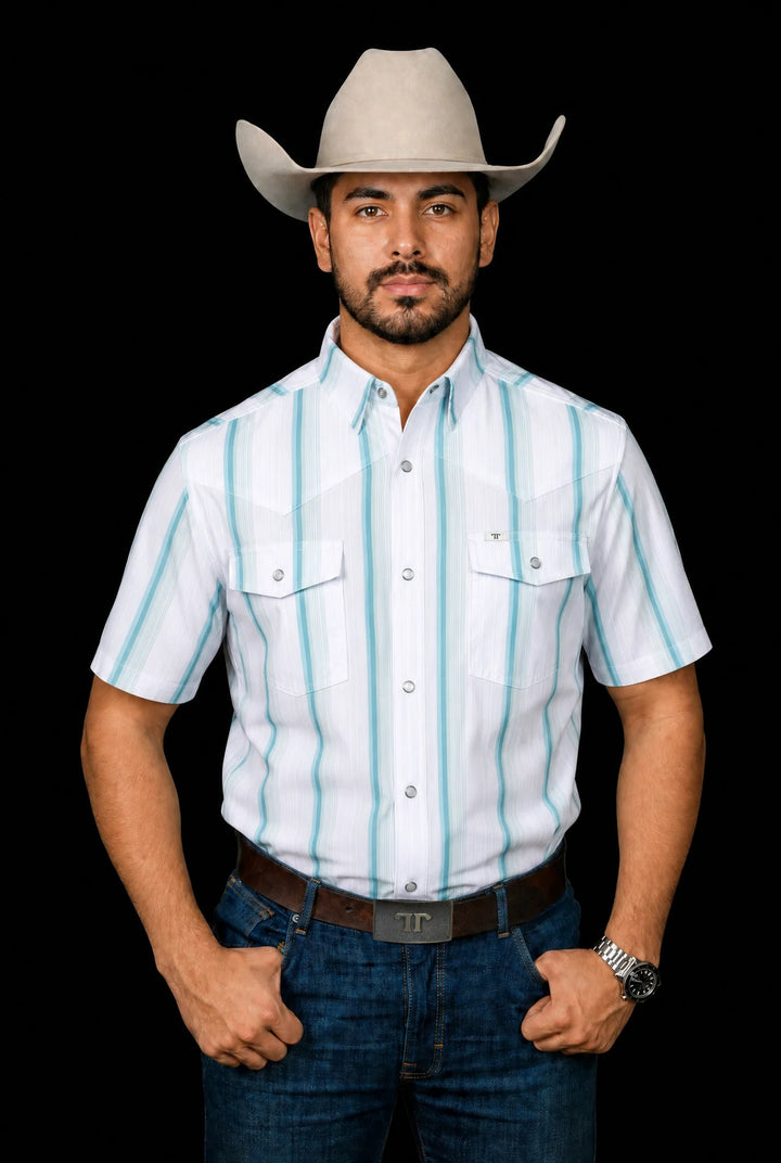 The Tristan Short Sleeve Pearl Snap Shirt