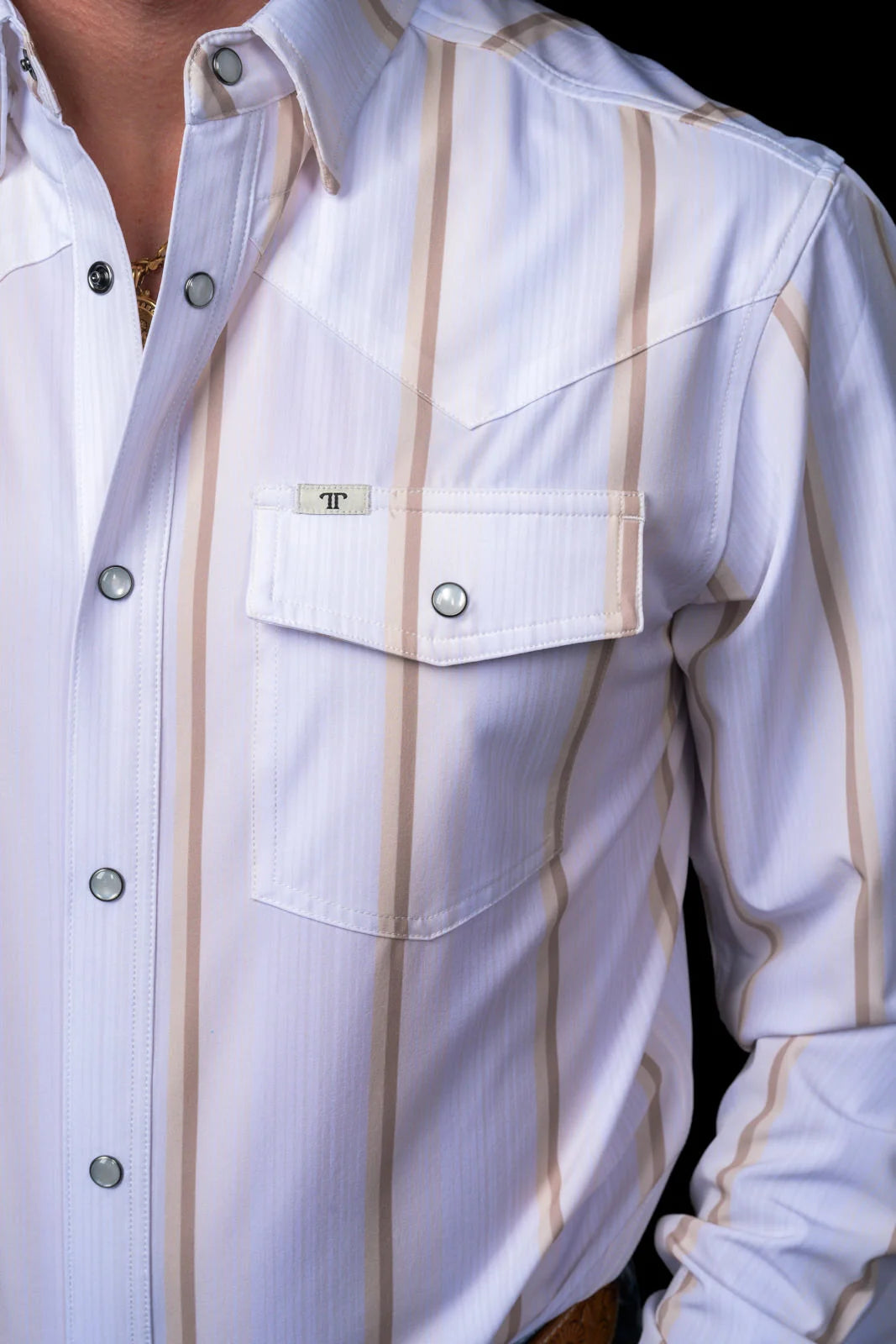 The Tristan Long Sleeve Pearl Snap Shirt