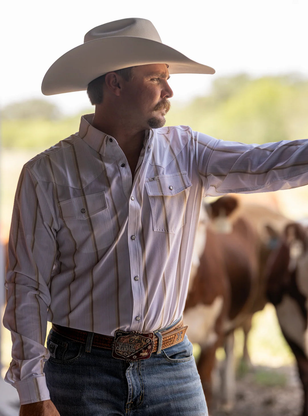 The Tristan Long Sleeve Pearl Snap Shirt