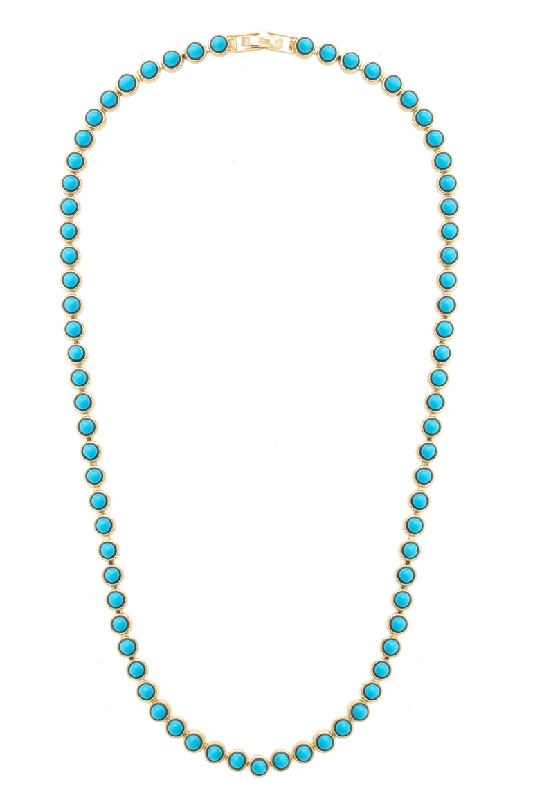 CS Albuquerque Tennis Necklace - Turquoise