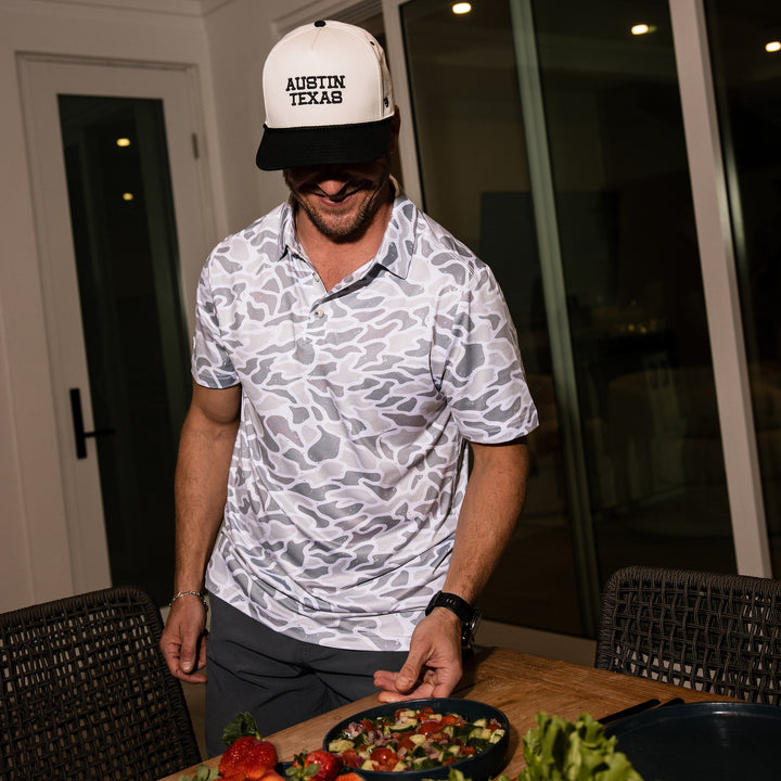 Burlebo Performance Polo - White Camo
