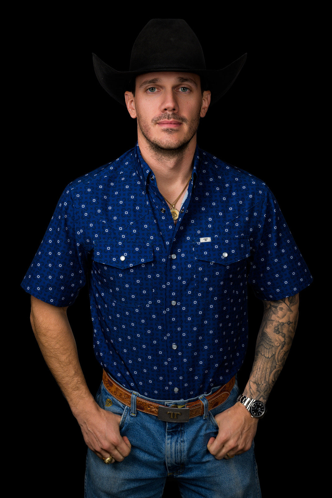 The Nash Short Sleeve Pearl Snap Shirt