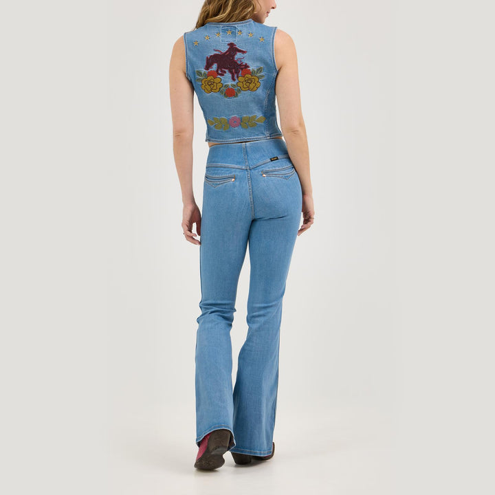 Wrangler x Lainey Wilson Denim Vest - Blue