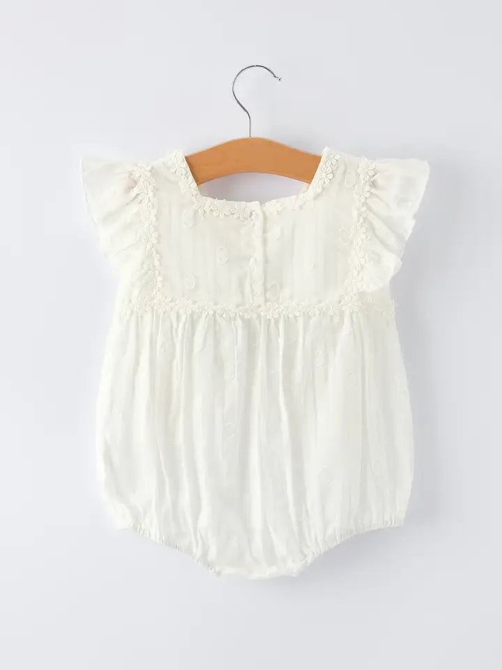 BR Rylee Faith Floral Embroidery Romper