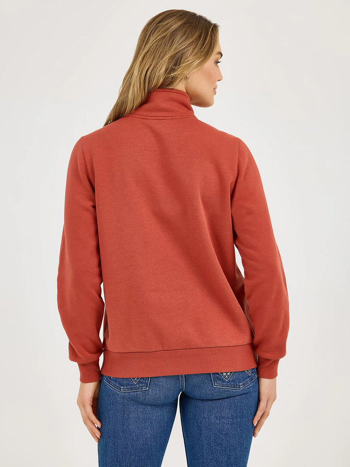 Wrangler® Western Quarter Zip Sweatshirt