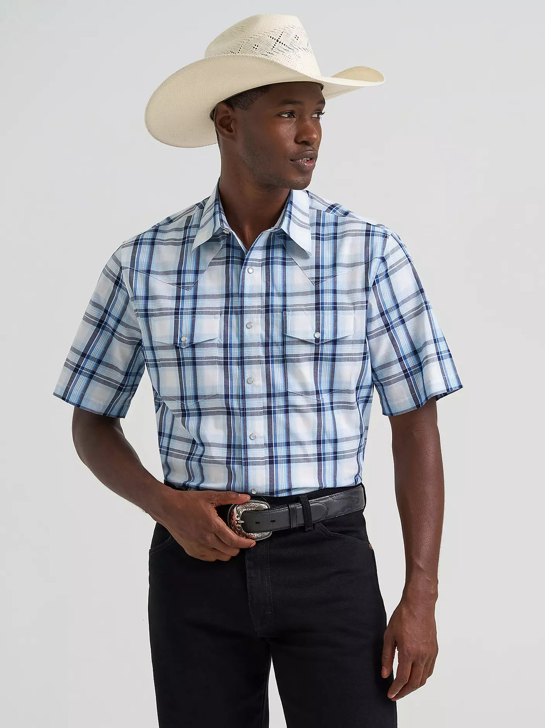 Wrangler Men's Wrinkle Resist Western SS Shirt