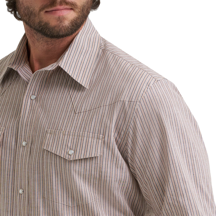 Wrangler Men's Wrinkle Resist LS Shirt