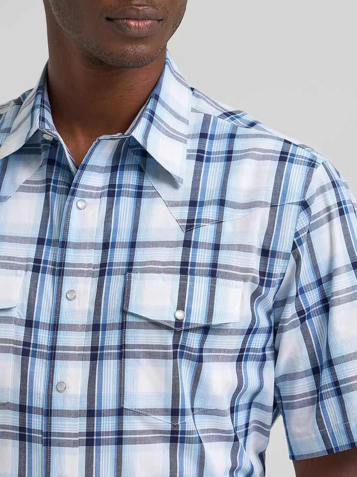 Wrangler Men's Wrinkle Resist Western SS Shirt