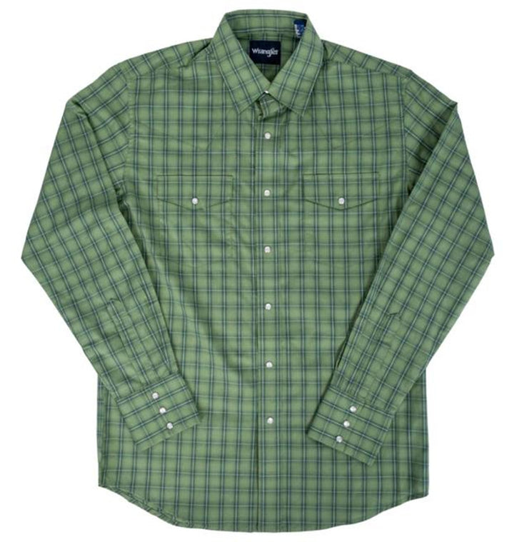 Wrangler Men's Wrinkle Resist LS Shirt