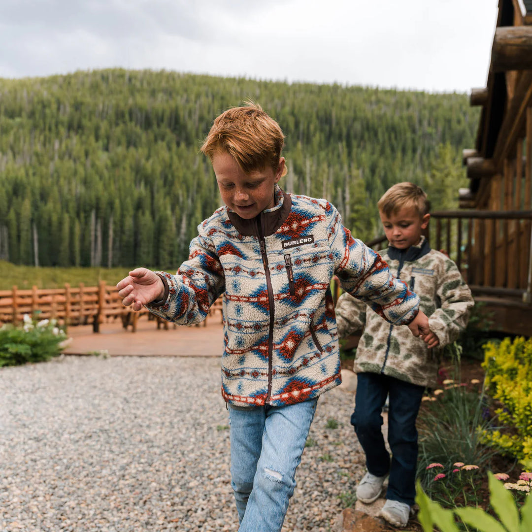 Burlebo Youth Full Zip Sherpa Jacket
