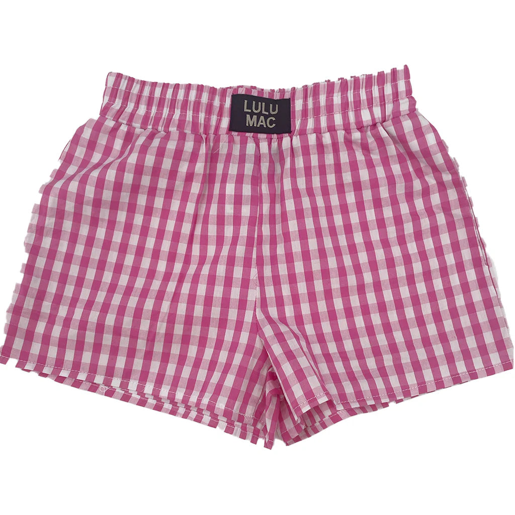 Lulu Mac Youth Gingham Boxer