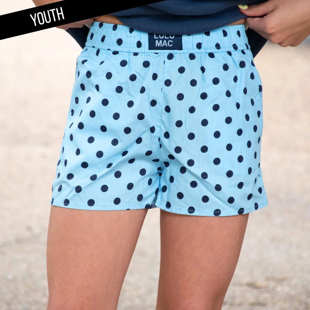 Lulu Mac Youth Polka Dot Shorts - Little Dots