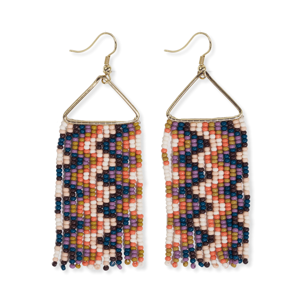 Whitney Beaded Fringe Earrings