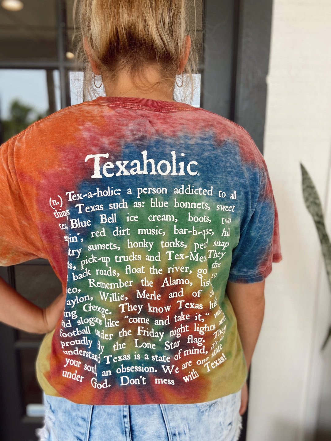 Texaholic® Rainbow Tie Dye Tee